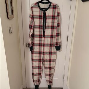 Hearth & Hand Plaid One-Piece Christmas Pajamas